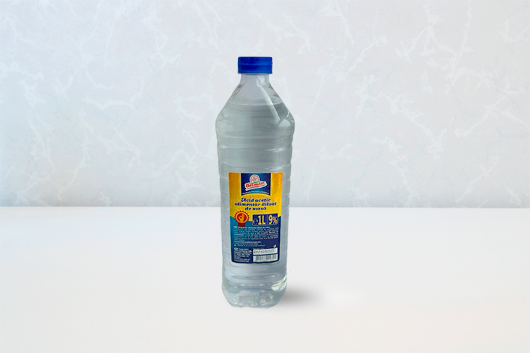 Acid acetic alimentar diluat de masă 9% 0.5L și 1L